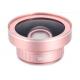 3 In 1 Pink Mobile Phone Macro Lens High Definition With Universal Clip