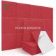 9mm Red Polyeater Fiber Stop Echoes Felt Wall Panels Beveled Edge Sound Proof Padding