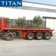 TITAN 20/40ft container dump tipper chassis semi trailer for sale