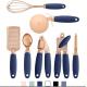 Copper Coated  7 PC Stainless Steel Kitchen Gadget Set Utensils