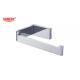Brass sing toilet roll paper holder glass bathroom high quality chrome color OEM nobel brass mounting piece brass base