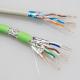 HDPE 23AWG 0.58mm BC Cat6A Lan Cable Al Foil With PVC PE
