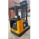 Narrow Aisle Seated Electric Pallet Stacker Reach Type Yellow Color