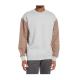 Men Bold Plaid Sleeves Sweatshirt 80 Cotton 20 Polyester sweatshirt
