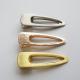 gold barrette hair clip for adults Korea Geometry Metal Spring Personalized Bobby Pins 8x2.2cm