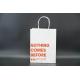 White Twisted Handle Paper Bags Sturdy Kraft Paper Shopping Bags