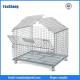 steel cargo Basket/Wire Mesh Box/Collapsible Warehouse pallet/mobile Cages With Fork Guide