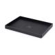 400*280*30mm black  rectangular acrylic room service tray