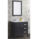 Stand Alone Bathroom Cabinet Solid Wood 36′′X22′′X34′′  Freestanding Bath Vanity