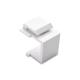 Blank Rj45 Keystone Jack Inserts for Wallplate / Patch Panel  White