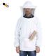 White Polyester Beekeepers Ventilated Bee Jacket With Veil