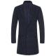 Autumn And Winter Retro Wool Warm Loose Big Yards Men's Long Coat Woven and Warm