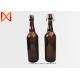 Healthy Material Glass Beer Bottles Hand - Made Reusable Wide Application