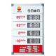 Outdoor Petrol Station Price Signs ASA Injection Molding Digital Price Sign