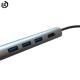 Kico  New Type C to USB 3.0 8 in 1 HUB with PD 3.0 Charge RJ45 HDMI2.0 8 in 1 type c combo
