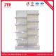 3FT 6FT Supermarket Display Shelving 80kgs 5 Tier White Shelf