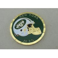 Diamond Cut Edge Personalized Military Coins Gold Plating  , 50.8 mm Dia