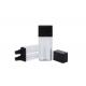15ml / 15ml Empty PP Black Airless Lotion Cream Pump Acrylic Double Wall 2 Tubes Vacuum Foundation Bottle