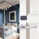 Black 304 Stainless Steel Door Lock /  Intelligent RFID Hotel Door Locks