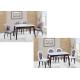 Moisture Proof Oak Dinette Set With Strong For Small House 130*80cm Table Size
