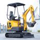 Reliable Crawler Mini Excavator 1600kg Operating Weight 30° Climbing Ability