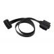 OBD2 OBDII J1962 Male and Female Pass-thru to OBD2 Female Extension Cable