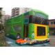 Commercial grade giant bus inflatable bouncer with slide N pillars inside for kids fun entertainments