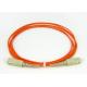 Indoor FTTH Single Mode FC To LC Fiber Patch Cord , Fiber Optic Jumper Cable