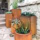 Customize Corten Steel Planter Large Outdoor Square Metal Flower Pots