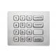 Durable16 keys backlit brushed steel numeric keypad with USB electronic controller
