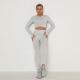                  Women′s Seamless Breathable Long Sleeve Yoga Sportswear Sport Suit Clothes Gym Wear Set Fitness Yoga Wear 2023             