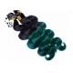 Culy Black to Green Ombre Human Hair Extensions With 100% Brazilian Human Hair