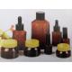 Slip Shoulder Amber Skin Care Serum Dropper Toner Lotion Glass Bottle 30ml