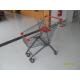 Q195 Low Carbon Steel 80L Grocery Pull Cart For Boutique Supermarket