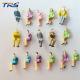 1:50 all seated ABS plastic model railway people 2.1cm for model building material