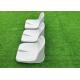 Outdoor Football Fixed Stadium Seating Chair Polymer Material Steel Bracket