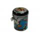 Cylinder Shape Sealed Tin Cans , Money Tin Can Customized Logo Long Use Life