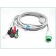 5 Lead Mindray Ecg Cable , Round 12 Pins Adult Ecg Cables And Leadwires