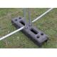 Construction Site Mobile Recyclable Rubber 3mm Temporary Fencing Feet