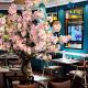 Pest Free Artificial Cherry Blossom Tree For Restaurant / Cinema