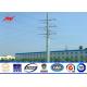 10M 2.5KN Steel Utility Pole Q345 material for Africa Electicity distribution power with galvanization