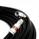 UHF VHF HDTV Antenna Cable with 75 Ohm ETL Weather Boot and Compression Connector