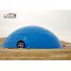 Blue Geodesic Dome Tents With High Strength Steel Tube PVC Cover
