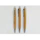 Recycled Bamboo Pen with metal click and customized logo or silk printing for promotion