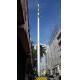 10m 35ft Galvanized Steel Tubular Tower Pole Non Standard