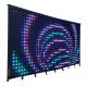 RGB 3 in 1 Color Changeable LED P18cm Video Curtain with Remote Control