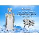 Professional 4 Hand Pieces Cryolipolysis Fat Freeze Slimming Machine