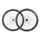 Black Superteam Carbon Fiber Wheelset 50C-25-R13 for Rim Brake Bikes and Bicycles