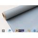 Grey Silicone Coated Fiberglass Fabric 0.85MM Satin Weave Abrasion Resistant