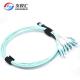 Multimode Female APC Polish 3m 10G OM3 MPO patch cable